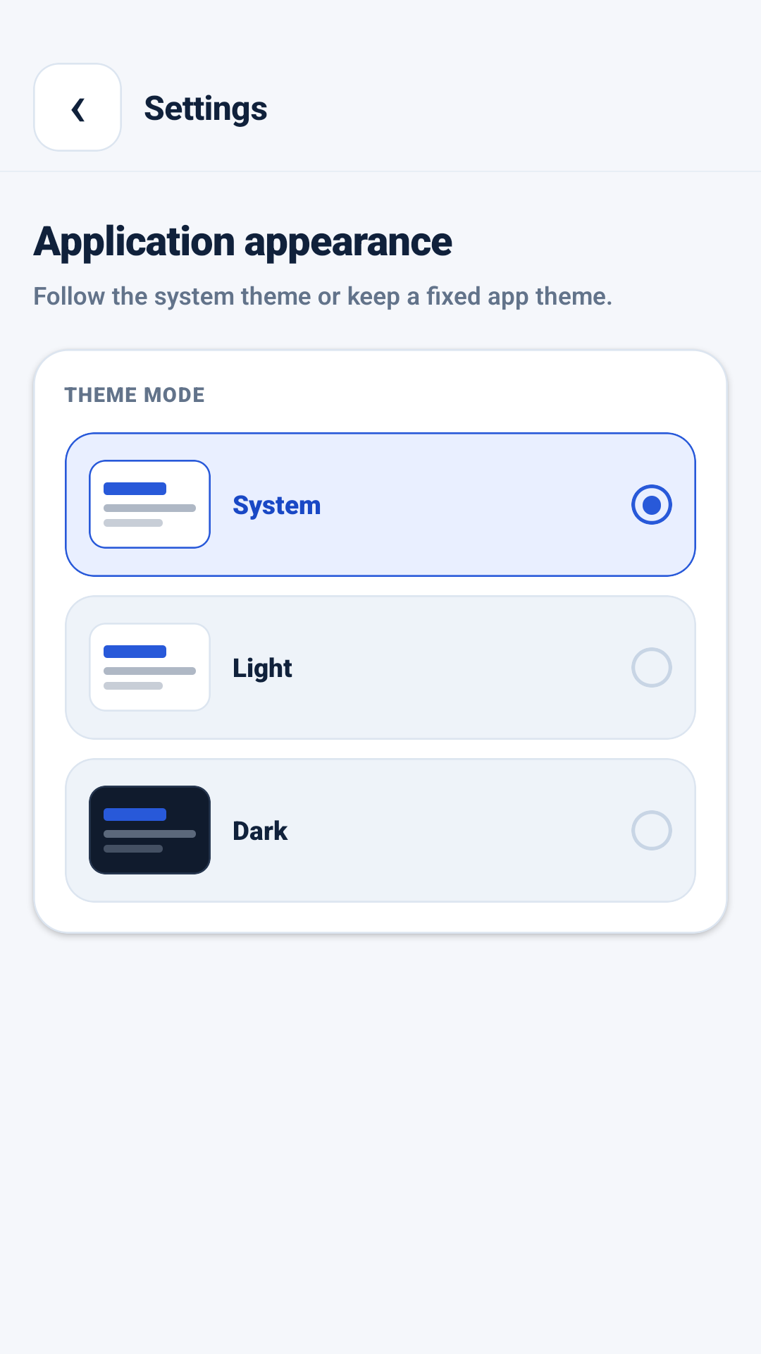 Танзимоти мавзӯи AppMetrica Viewer